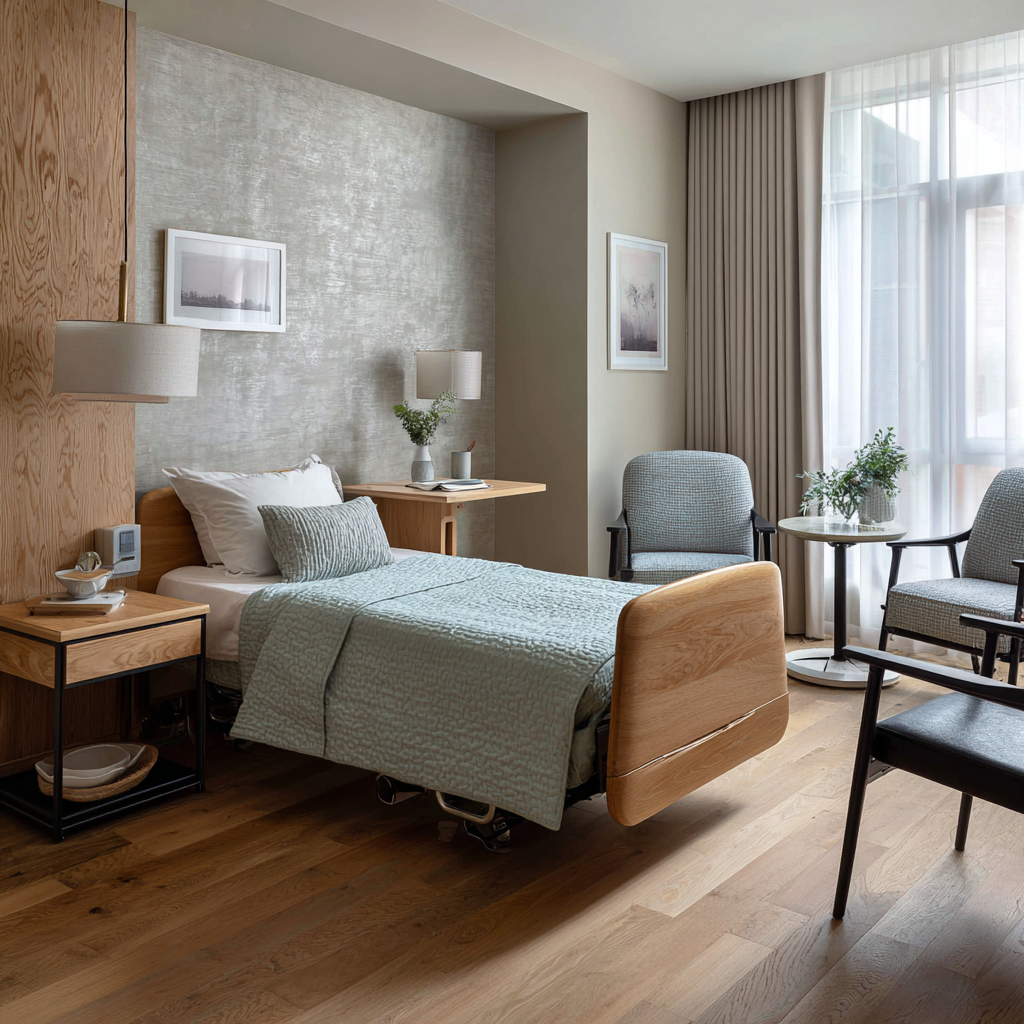 Private residential bedroom at TQL Rehab in El Centro, California